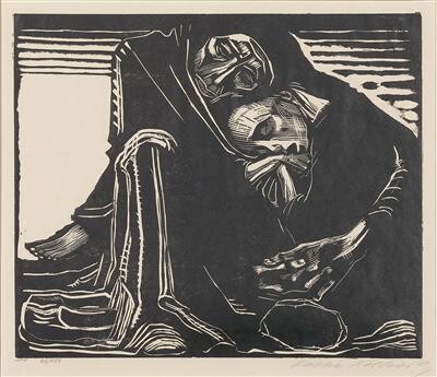 Käthe Kollwitz: Tod mit Frau im Schoß